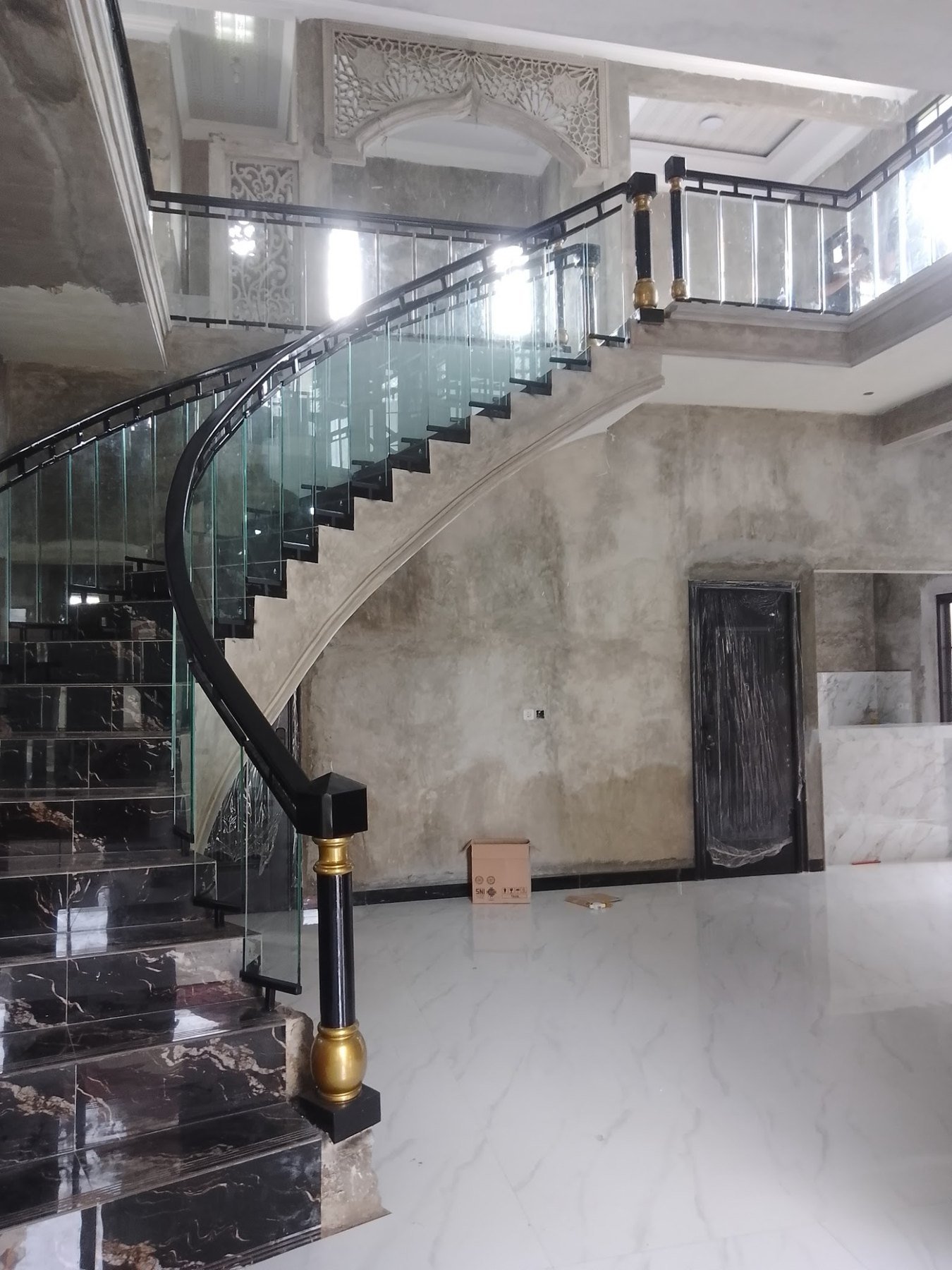 Railing Tangga Kaca Temper 12 mm
